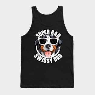 Greater Swiss Mountain Dog Swissy Dad Cute Puppy Father Tank Top